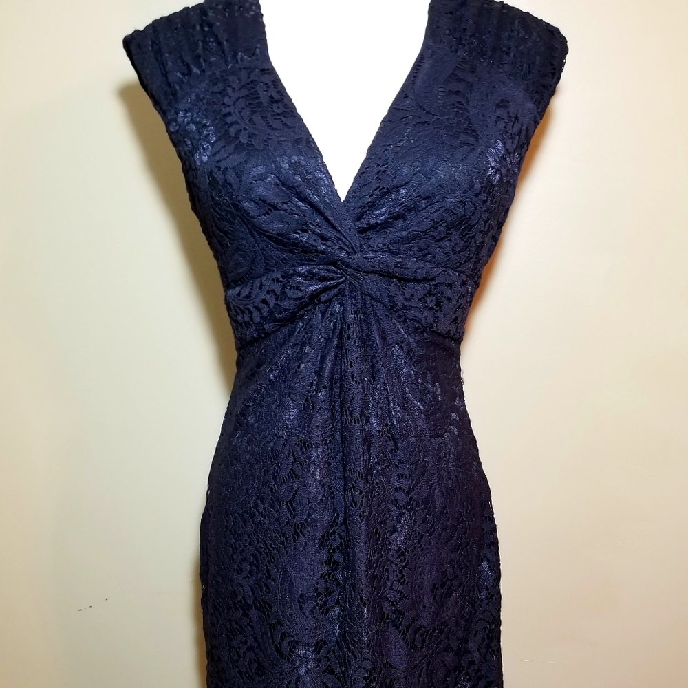 Laundry by Shelli Segal Black Lace Cocktail Dress